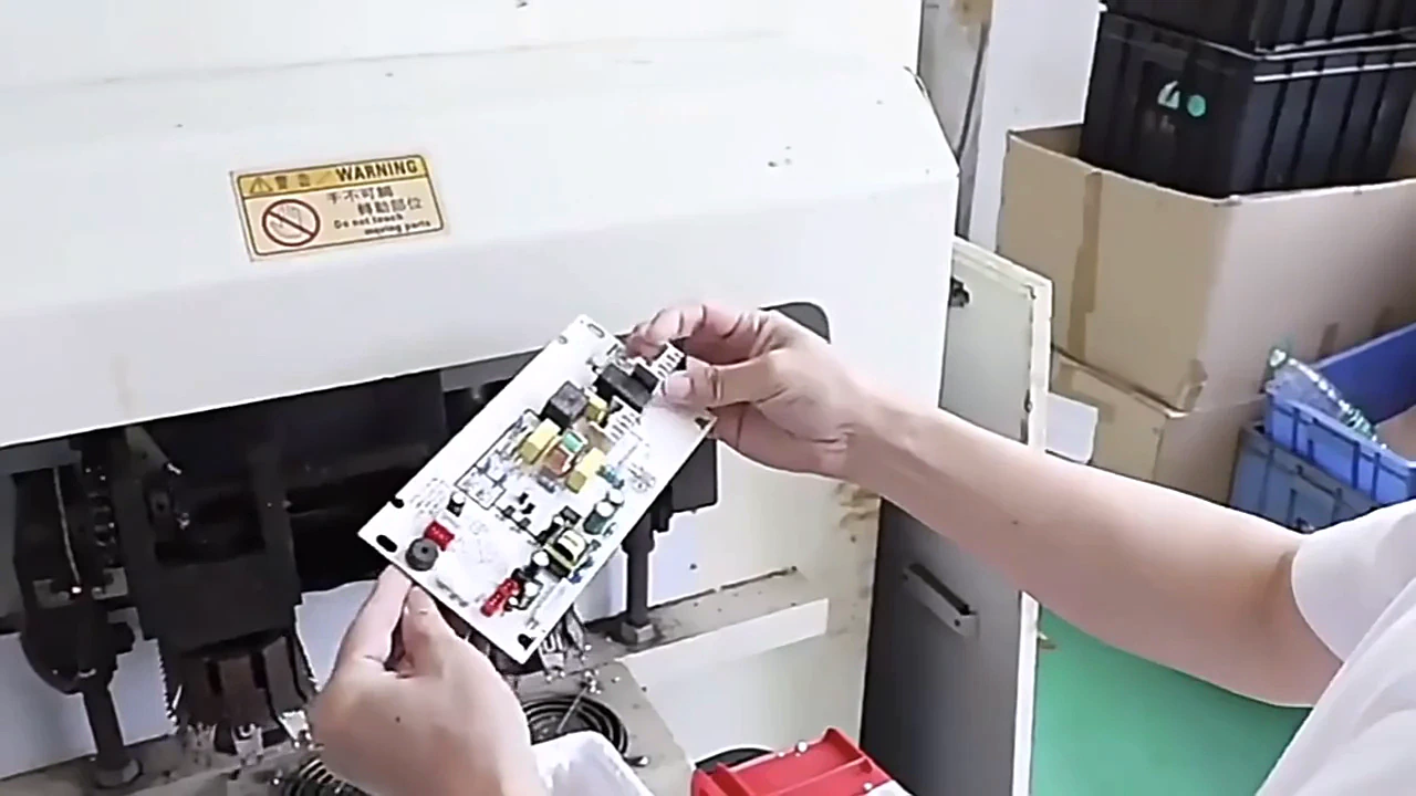 Product testing station in Kanench company materials