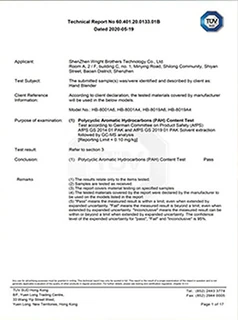 Materials analysis report