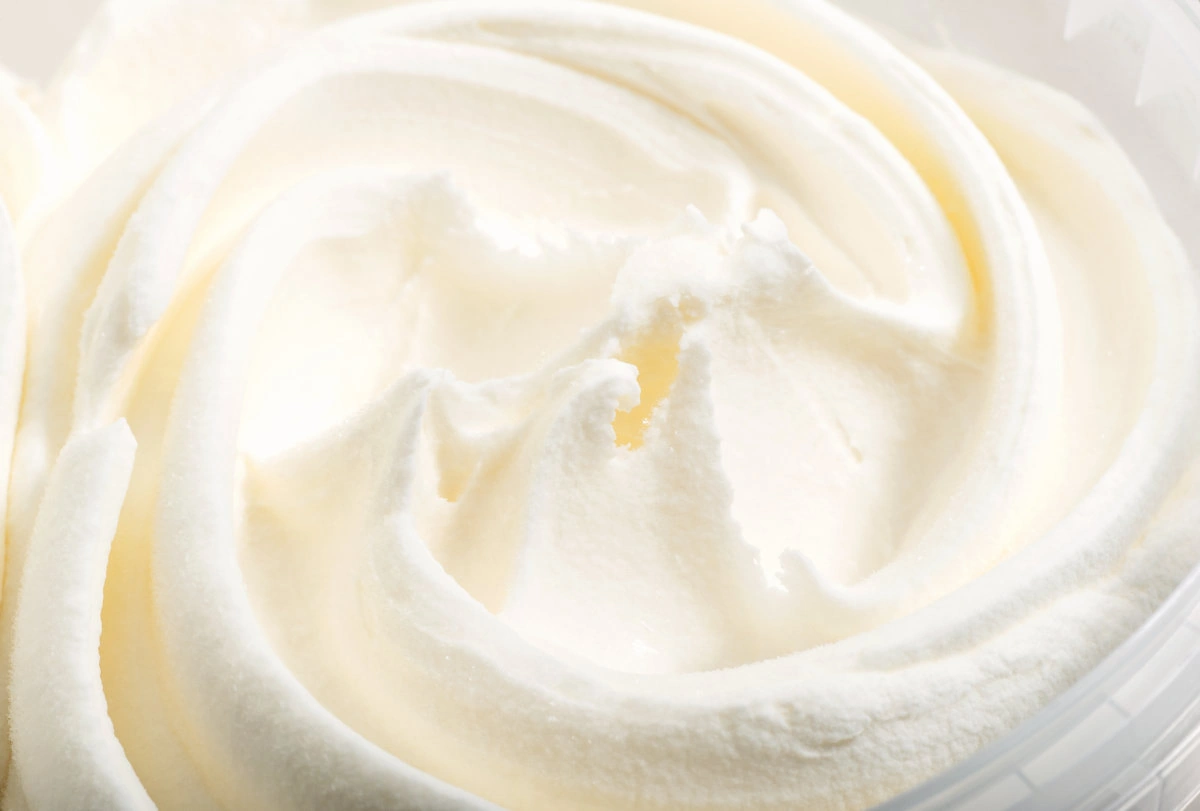 Whipped cream prepared dish